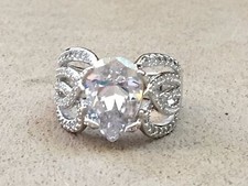 PAJ Sterling Silver 925 Cubic Zirconia ring size 10