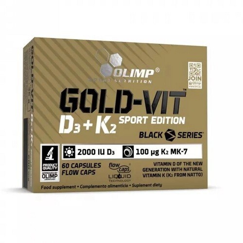 Olimp Gold-Vit D3 & K2 2000IU, 60 Capsules Sport Edition