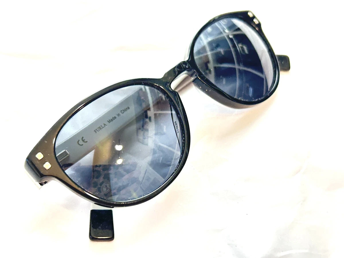 Authentic Furla Black and Checkered sunglasses Furla SFU621 0700 Sunglasses Women main image 4