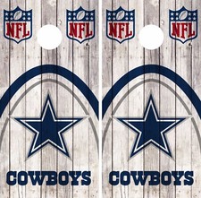 Dallas Cowboys Cornhole Skin Wrap NFL Football Board Game Wood Decal Vinyl DR06