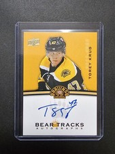 2023-24 UD Boston Bruins Centennial Bear Tracks Auto #BT-TK Torey Krug