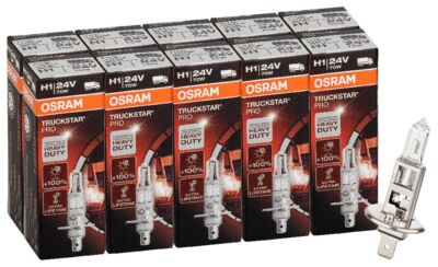 10x Osram H1 24V 70W 64155TSP Bulb Bulb Truck Bus Truckstar Pro