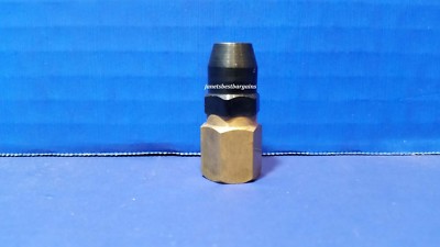 Straight On Tapered Brass Open Valve Air Chuck Tire Filler Inflator 1/4'' FNPT 