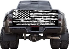 Tailgate Wrap American Flag Vinyl Graphic Decal Sticker Pickup Decal T332
