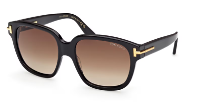 TOM FORD TF 1236 ICON collection Sunglasses 01F Black/Brown