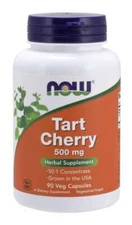 Now Foods Montmorency Tart Cherry Prunus cerasus 90 Caps 03/2028EXP