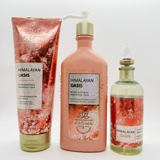NEW 3-PCS BATH  BODY WORKS HIMALAYAN OASIS BODY CREAM, BODY LOTION  OIL MIST