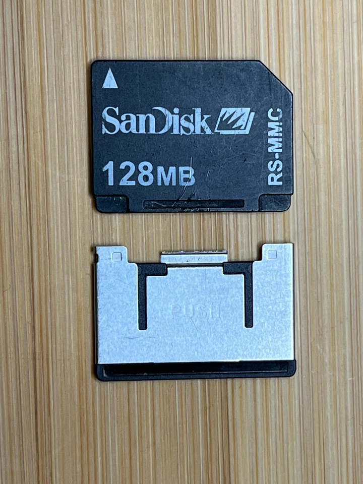 Sandisk  RS-MMC mobile RS Multi Media Card  128MB with adapter 30CA - Image 4 of 4