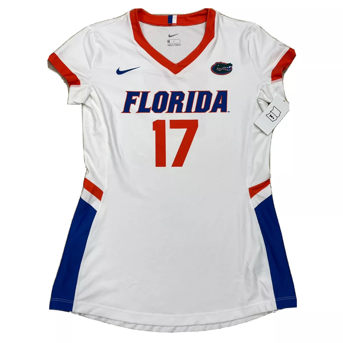 Alicia Propiedad Considerar NEW! NIKE Florida Gators Women's Medium White Volleyball Jersey Top  Activewear | eBay