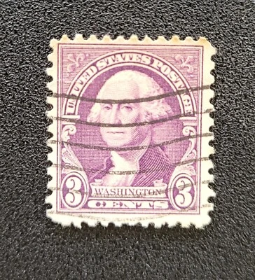 Vintage Rare 1932 US 3 Cent George Washington Stamp | Purple / Violet - Bild 1 von 2