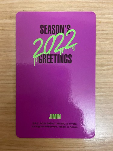BTS Jimin 2022 Season’s Greetings Official Photocard photo card - 第 2/2 張圖片