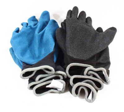 4 Pairs BBH Latex Coated Work Gardening Painting Gloves New Free Shipping