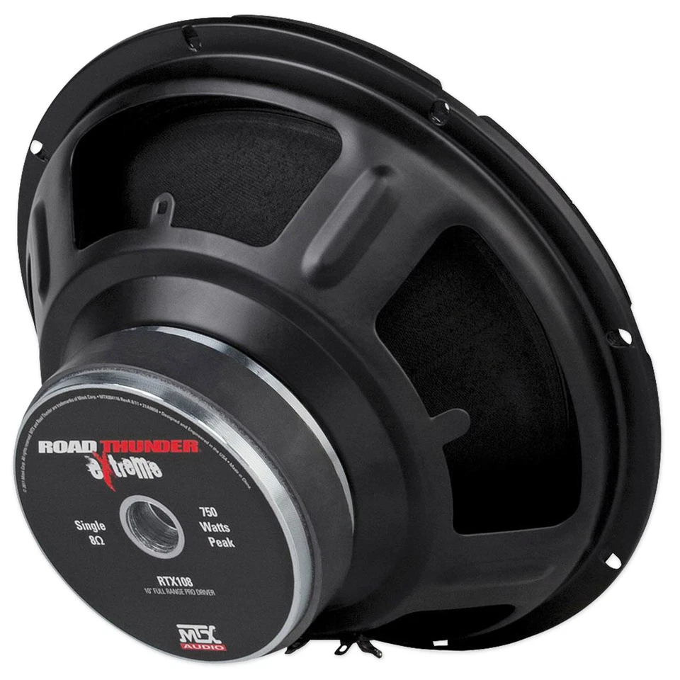 2 altavoces MTX Thunder RTX108 10” 1000w 8 ohmios de rango medio/audio profesional para automóvil/bajo medio Foto 4 de 4