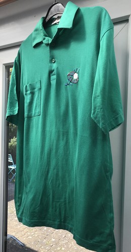Vintage Pringle Nick Faldo Small Polo Shirt 100% Cotton Golf Green VGC Retro - Picture 5 of 8
