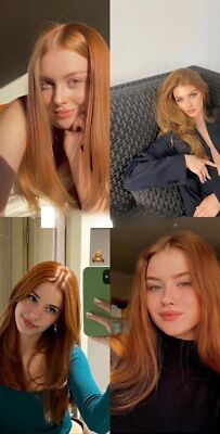 Straight Ginger Hair Remy Human Hair Wigs for Women 13x4 Lace Front Wigs 180%