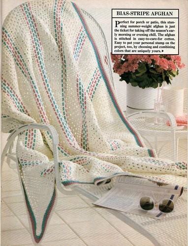 Crochet Patterns By Herrschners May/June 1988 Sweaters, Afghans, Wedding - Picture 4 of 10
