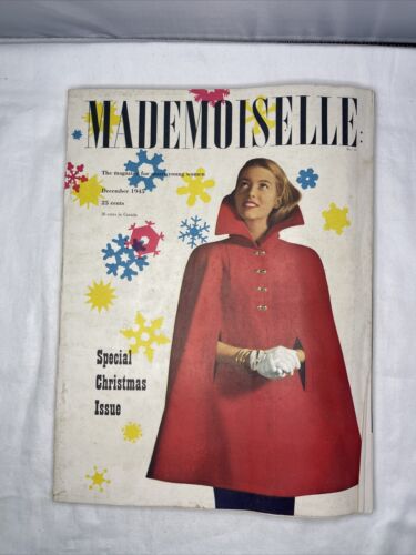 1945 December MADEMOISELLE MAGAZINE For Smart Young Women CHRISTMAS ISSUE (A14) - Afbeelding 1 van 17