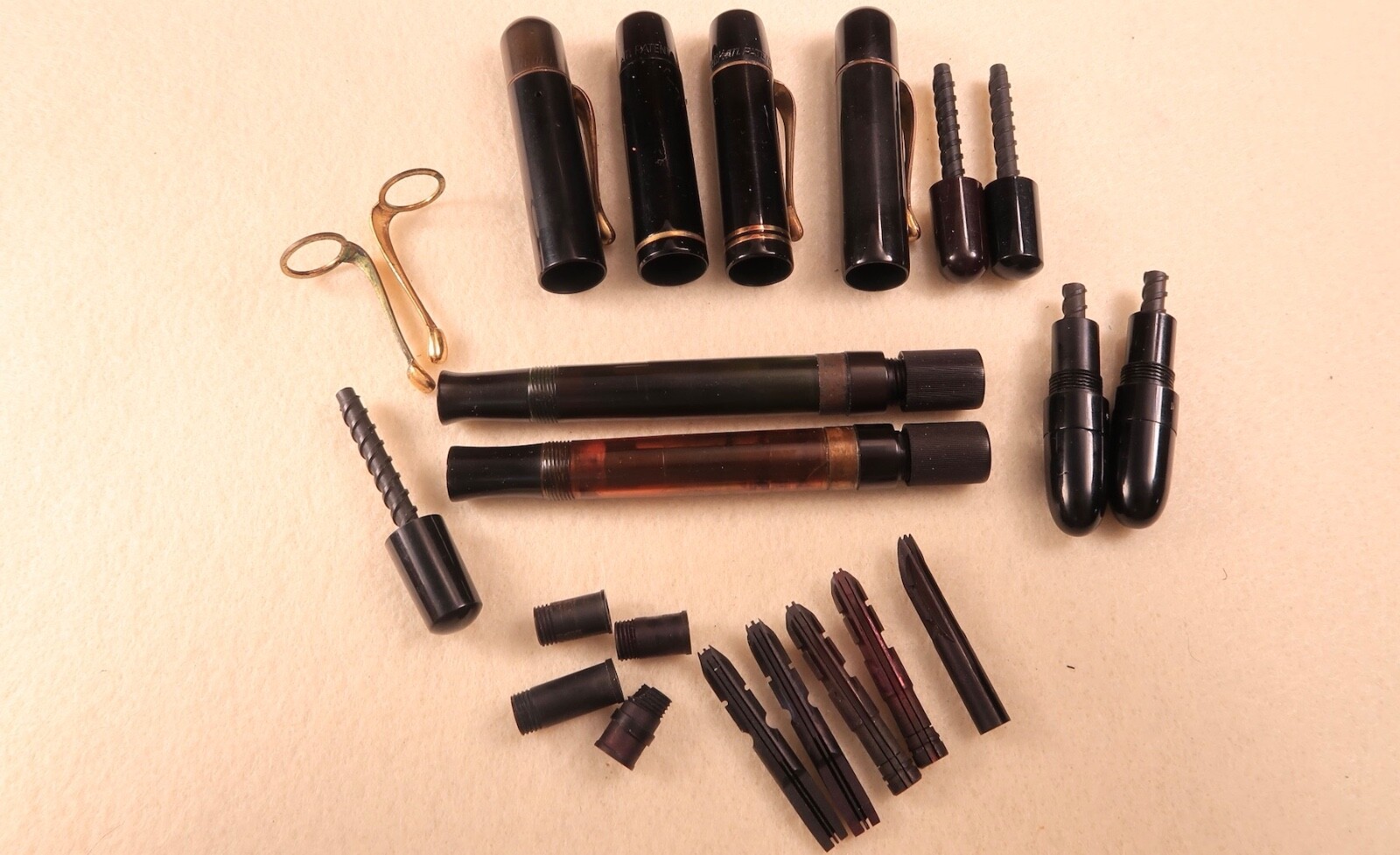 Nice Grouping of Miscellaneous Vintage Pelikan Fountain Pen Parts PEL