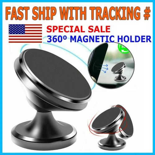 Super Magnetic Car Mount 360 Degree Dashboard Holder For Cell Phone Universal - Picture 2 of 9