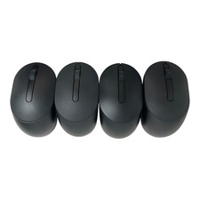 Lot of 4 Dell MS3121Wt Wireless Computer Mouse Black - NO Dongle