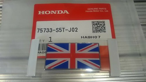 HONDA AUTHENTIQUE OEM CIVIC EP3 arrière UNION JACK FLAG emblème insigne 75733-S5T-J02 - Photo 1/5