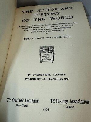 The Historians' History of the World Henry Smith Williams Vol. XIX