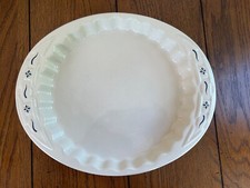 Longaberger Classic Blue Quiche Dish - Made in the USA