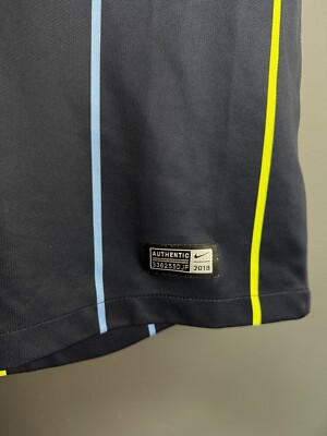 Maillot Manchester City 2018/2019 Away Taille L - Orange Nike, Occasion Excellente état