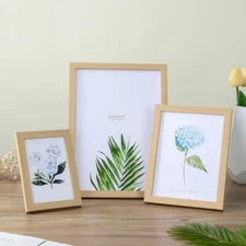 Wooden Photo Frame For Wall Hanging 10X15 15X20 20X25cm A4 Wood Picture Frame St