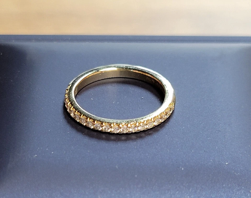 TIFFANY & Co. Soleste® Conjunto de puntas Anillo de diamantes de media eternidad 18kt YG Talla 4 3/4~ Foto 4 de 4