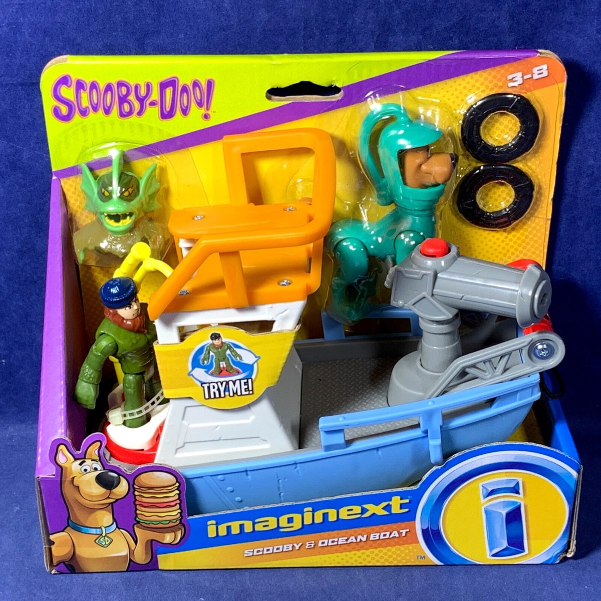 New SCOOBY & OCEAN BOAT Imaginext SCOOBY-DOO Sea Monster Mask