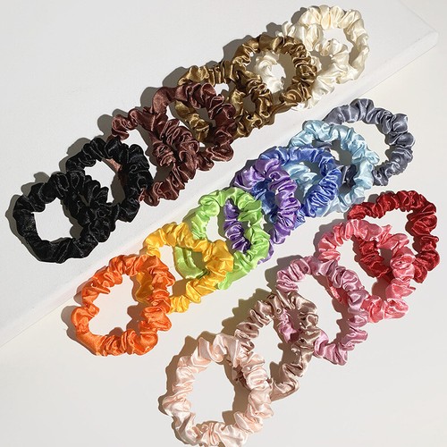 20 Pack Womens Girl Hair Scrunchies Satin Elastic Hair Band Knackige ↓