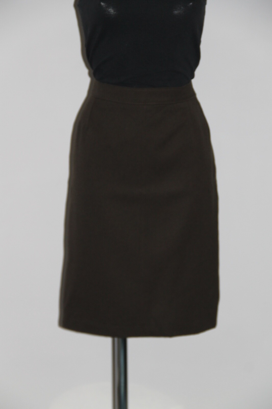 jupe droite marron YVES SAINT LAURENT variations taille 38 fr EXCELLENT ÉTAT