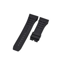 27mm Black Rubber Watch Strap For Richard Mille RM011,RM030,RM010,RM055,RM53