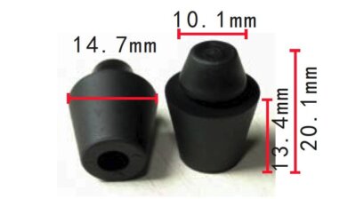 10 Stuks Rubberen Motorkapbuffers – Zwart, Compatibel Met Nissan 65829-50A00, Voorste Bumperkussen