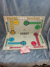 Parker Bros 1950 Sorry Board With Cards