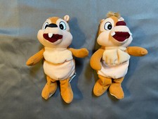 Disney Store Chip And Dale 8  Plush Set Of 2