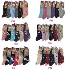Women Wool Socks Lamb Wool Size 9-11 Thermal Warm Winter Heavy Duty Boot Socks