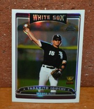 BASEBALL CARD TOPPS 2006 CHROME REFRACTOR CHICAGO WHITE SOX TADAHITO IGUCHI