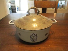 BLUE CAST IRON BAKING DISH OVENWARE BAKING DISH