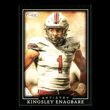 Kingsley Enagbare #20 2022 SAGE Artistry Black South Carolina Gamecocks Football
