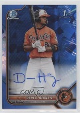 2022 Bowman Sapphire Edition Chrome Prospects Darell Hernaiz #BSPA-DHZ Auto 0mn9