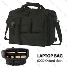 Mens Tactical Laptop Bag Briefcase Shoulder Messenger Nylon Handbag