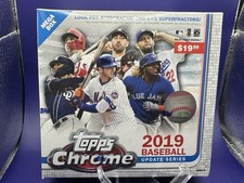 2019 Topps Chrome Update Series Sealed Mega Blaster Box - 7 Packs - 28 Cards