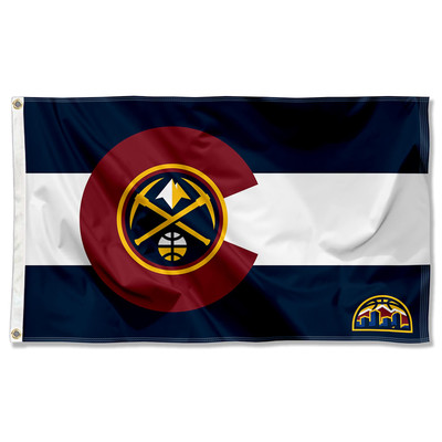 Denver Nuggets State of Colorado Grommet Flag