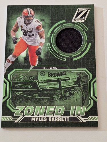 Myles Garrett #ZI-MGT — 2024 Panini Zenith Zoned In football card