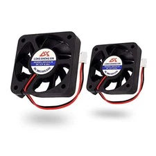 Icstation 2 PCS Brushless DC Cooling Fan 50mm x 50mm x 10mm, 5010 12V 2 Pin 