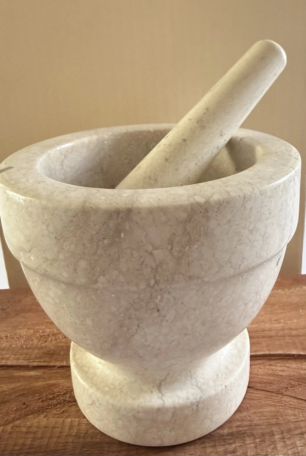 Natural Mortar And Pestle Set 4 1/4 “ X 4 3/4” X 5” For Grinding Spices .
Opens in a new window or t