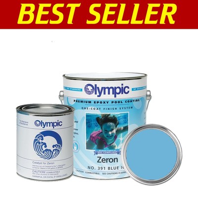 Tile-Like Finish Blue Ice Swimming Pool Paint - Effortless One-Coat Solution