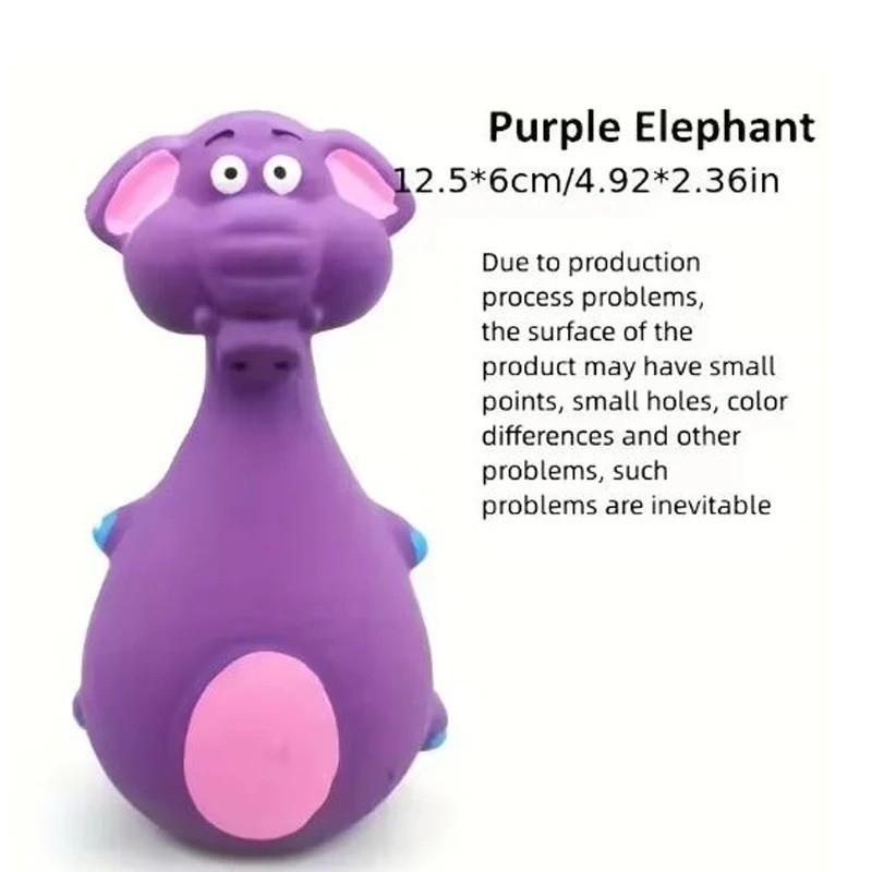 Sound Squeaky Elephant/cow Animal Chew Pet Rubber Vocal Toys